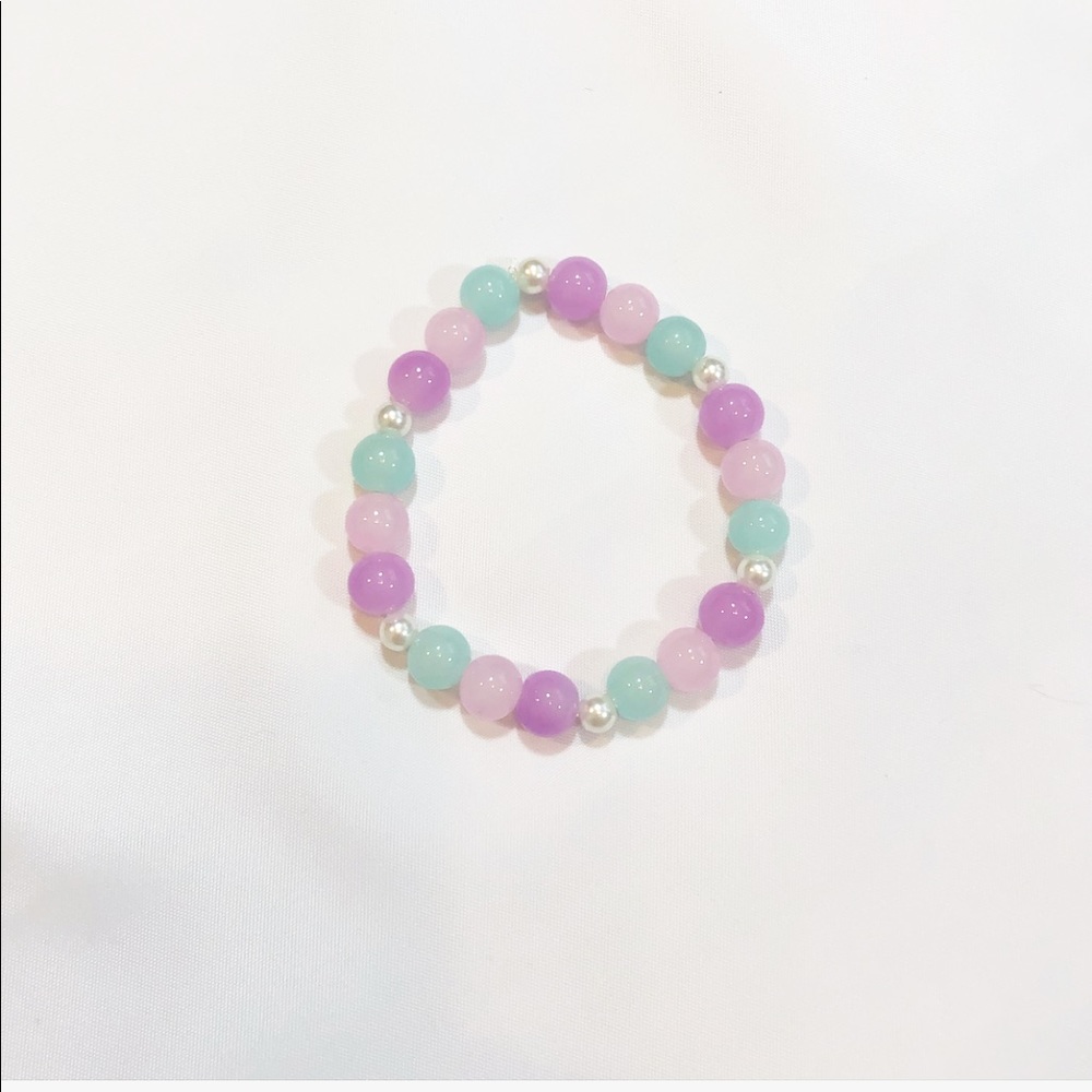 PEARL, BABY BLUE, PINK, & LILAC BRACELET